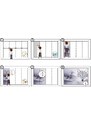 Gario Fotótapéta Színes madarak akvarellel festve Anyag: Vlies, Méret: 100 x 100 cm
