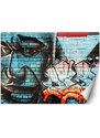 Gario Fotótapéta Graffiti a falon, kék arc Anyag: Vlies, Méret: 200 x 140 cm