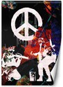 Gario Fotótapéta Banksy katonák és egy festett békejel Anyag: Vlies, Méret: 100 x 140 cm