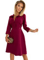 NUMOCO AMALIA Elegáns bordó ruha 286-5