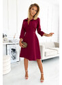 NUMOCO AMALIA Elegáns bordó ruha 286-5