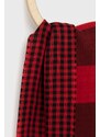 Polo Ralph Lauren kétoldalas pamut sál piros, mintás