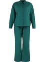 Trendyol Pajama Set - Grün - Unifarben