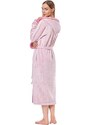 L&L Ema női hosszú fürdőköpeny, rózsaszín