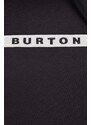Burton melegítő felső fekete, női, nyomott mintás, kapucnis