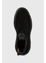 Gant magasszárú cipő velúrból Janebi fekete, női, platformos,