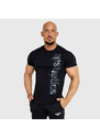 Férfi fitness póló Iron Aesthetics Cross, fekete