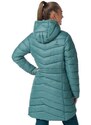 Női téli steppelt kabát Kilpi LEILA-W sötétzöld