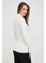 Morgan pulóver könnyű, női, bézs, garbónyakú