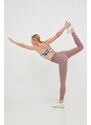 adidas Performance jóga leggings Studio Gathered lila, női, sima