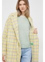 United Colors of Benetton kabát gyapjú keverékből átmeneti, oversize