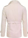 BASIC Világosbézs férfi kétsoros kabát CX0420