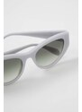 Alexander McQueen napszemüveg AM0377S szürke, női