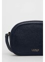 Lauren Ralph Lauren bőr táska sötétkék