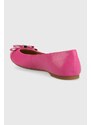 MICHAEL Michael Kors bőr balerina cipő Andrea rózsaszín, 40R3ANFP1L