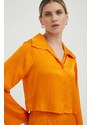American Vintage ing női, galléros, narancssárga, regular