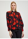 Red-black women's floral blouse ORSAY - Ladies