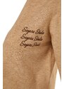 Trendyol X Sagaza Studio világosbarna hímzés részletes kötöttáru Cardigan