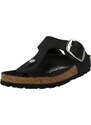 BIRKENSTOCK Ujjelválasztó-pántos szandál 'Gizeh' fekete