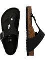 BIRKENSTOCK Ujjelválasztó-pántos szandál 'Gizeh' fekete