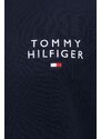 Tommy Hilfiger kapucnis pulcsi otthoni viseletre sötétkék, mintás