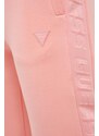Guess melegítőnadrág BRENDA rózsaszín, női, nyomott mintás, V3RB21 K7UW2