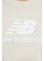 New Balance pamut póló bézs