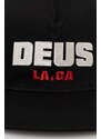 Deus Ex Machina baseball sapka Akin fekete, nyomott mintás