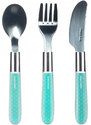 Canpol babies Canpol Fém evőeszköz kanál, villa, kés (18h+) - Kék