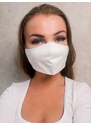 VERSABE Női / férfi arcvédő maszk sztreccses anyagból fehér színben