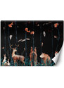 Gario Fotótapéta Sötét erdő és erdei állatok Anyag: Vlies, Méret: 200 x 140 cm