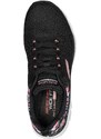Skechers Flex Appeal 4.0 - Let It Blossom női félcipő - fekete