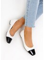 Zapatos Erias fehér alacsony sarkú körömcipők