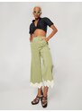 Katy Perry exclusive for ABOUT YOU Nadrág 'Nora' bézs / zöld
