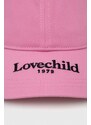 Lovechild pamut baseball sapka rózsaszín, nyomott mintás