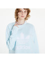 Női kapucnis pulóver adidas Originals Trefoil Crew Sweatshirt Blue