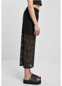 Urban Classics / Ladies Stretch Crochet Lace Midi Skirt black