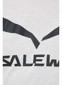Salewa sportos póló fehér, nyomott mintás