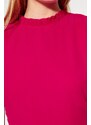 Trendyol Fuchsia A-Cut Flounce Chiffon Lined Woven Woven Dress