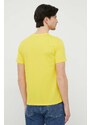 Alpha Industries pamut póló sárga, nyomott mintás