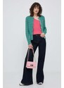 Calvin Klein Jeans top női, nyitott hátú, rózsaszín