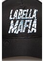 LaBellaMafia baseball sapka fekete, nyomott mintás