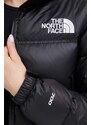 The North Face pehelydzseki NUPTSE SHORT JACKET női, fekete, téli,