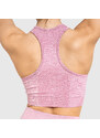 Varrás nélküli sportmelltartó Iron Aesthetics Seamless Spots, rózsaszín