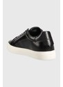 Calvin Klein bőr sportcipő CLEAN CUP LACE UP-NA fekete, HW0HW01592