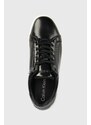 Calvin Klein bőr sportcipő CLEAN CUP LACE UP-NA fekete, HW0HW01592