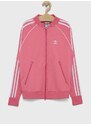 adidas Originals gyerek melegítőfelső pamutból H34591 rózsaszín, nyomott mintás