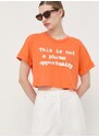 Guess pamut póló x Banksy narancssárga