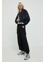 Calvin Klein Jeans bomber dzseki női, fekete, átmeneti