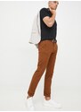 United Colors of Benetton nadrág férfi, barna, testhezálló
